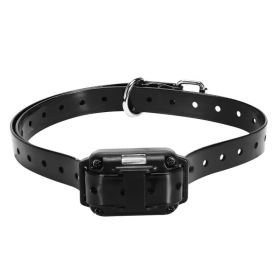 Dog Training Collar Receiver IP67 Waterproof Dog Bark Shock Collar Accessories Adjustable Belt (Option: Black)