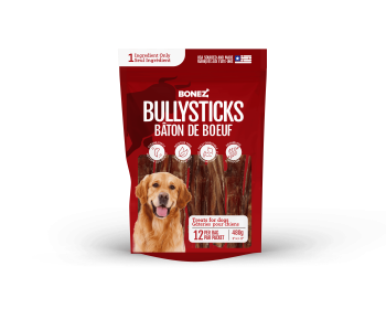 Bonez, Standard Bully Sticks, 6 or 12 Sticks, 6 or 10 Inch (Pack Quantity: 12, size: 6 Inch)